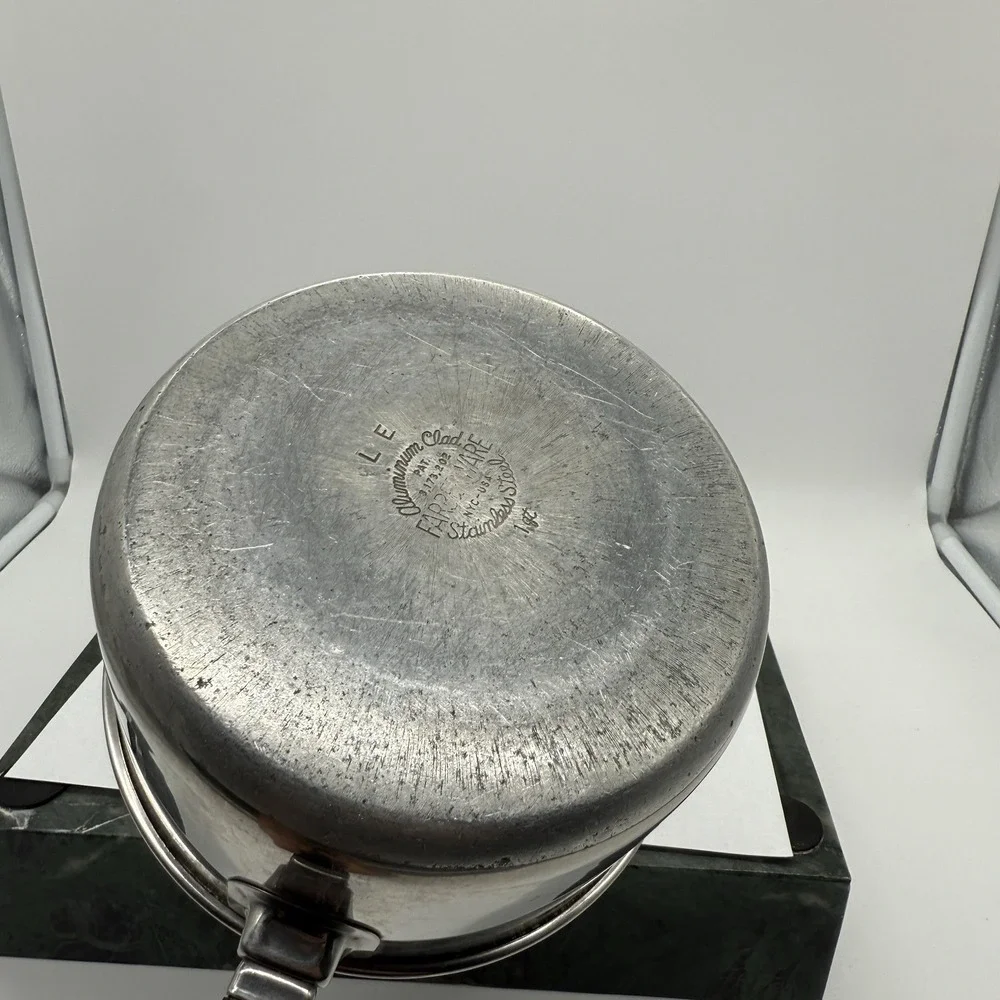 VTG Farberware‎ 1 QT Sauce Pan Aluminum Clad Stainless Steel No Lid Made In USA